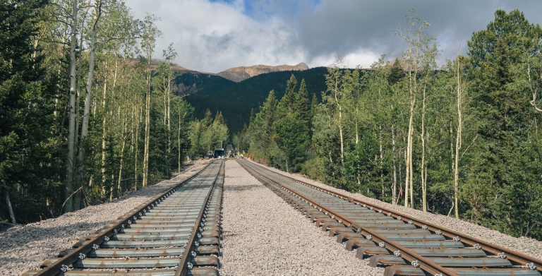 Train tracks in Colorado Springs