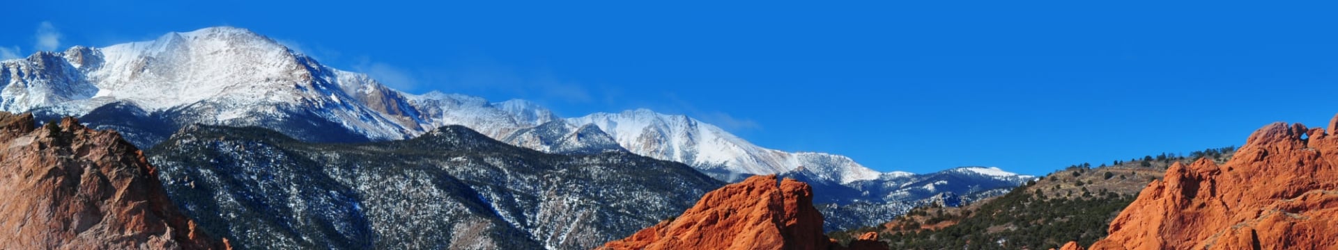 The mountains in Garden of the Gods park