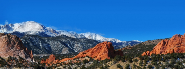 The mountains in Garden of the Gods park