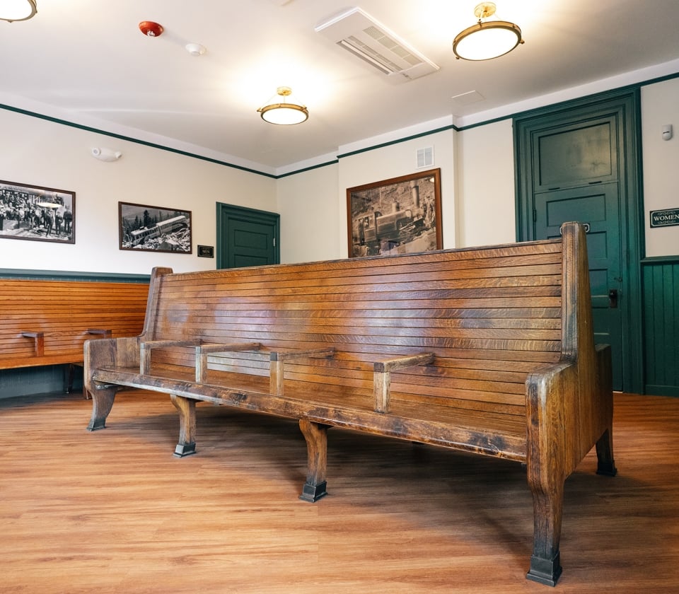 train station bench