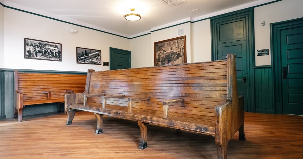 train station bench